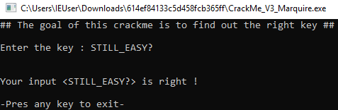 Success /posts/crackmes-marquier-crackme-v3-marquire/success.png