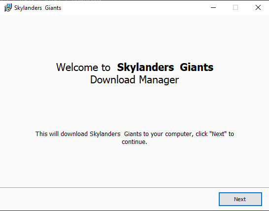 Installer is called “Skylanders Giants Download Manager” /posts/malware-skylanders-giants-pc/download-manager-welcome.png